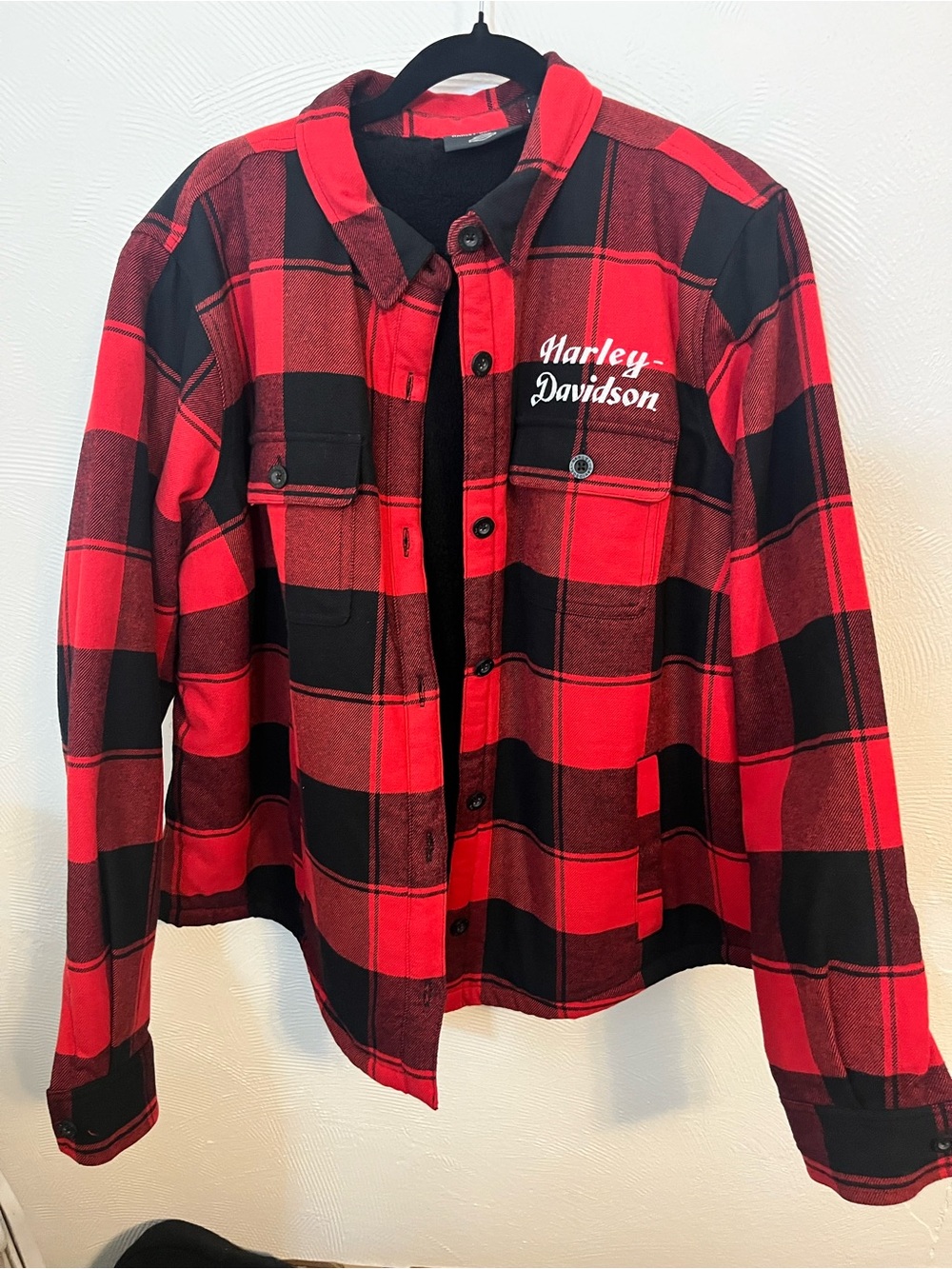 Harley-Davidson logo on both sides Plaid Jacket
